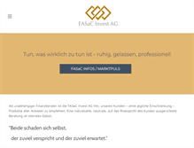 Tablet Screenshot of fasac.ch